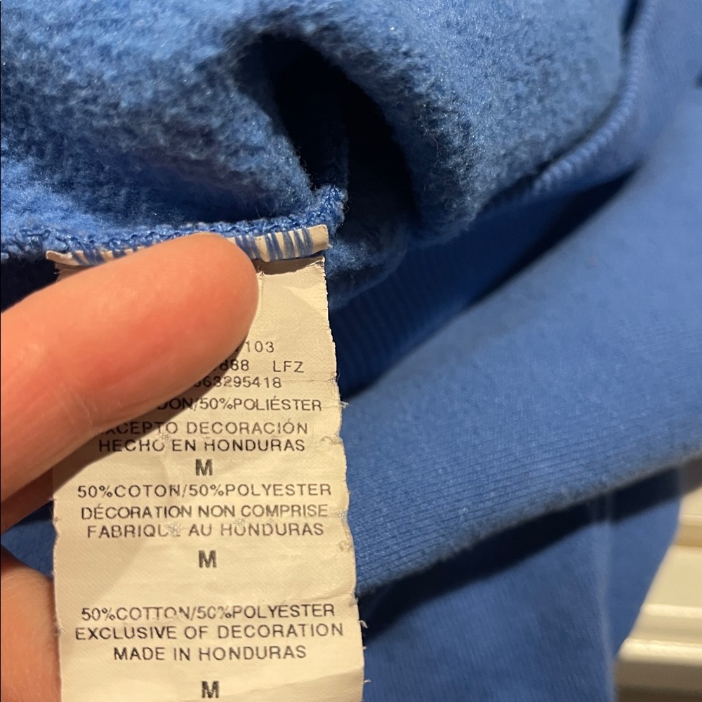 Champion Men's Classic Blue Crewneck Sweatshirt - Picture 4 of 4